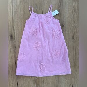 Abercrombie Kids Pink Dress with Floral Appliques